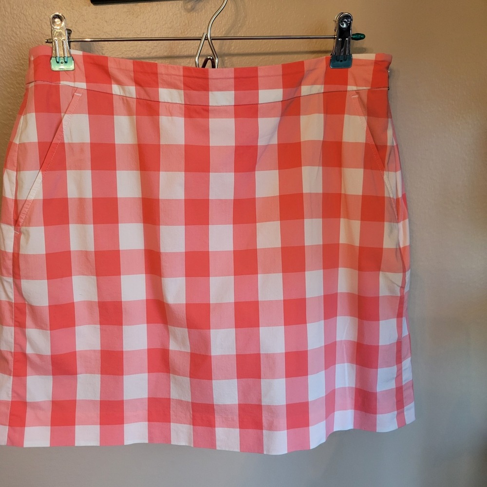 Polo Golf Ralph Lauren pink plaid  women athletic  skort size 6